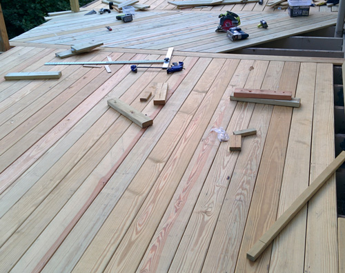 Deck-construction-in-progress-in-Kingsport-TN Deck repair in progress in Kingsport, Tennessee