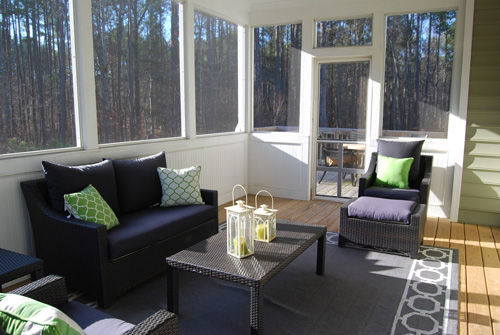Deck converted to sunroom at residence in Greeneville, TN